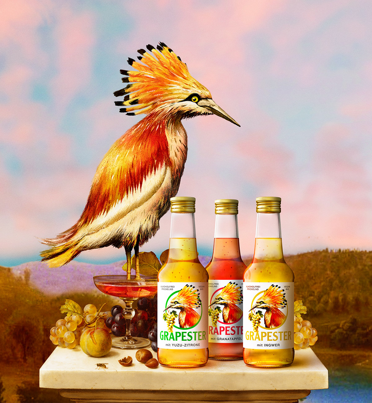 GRAPESTER BOTTLES ART