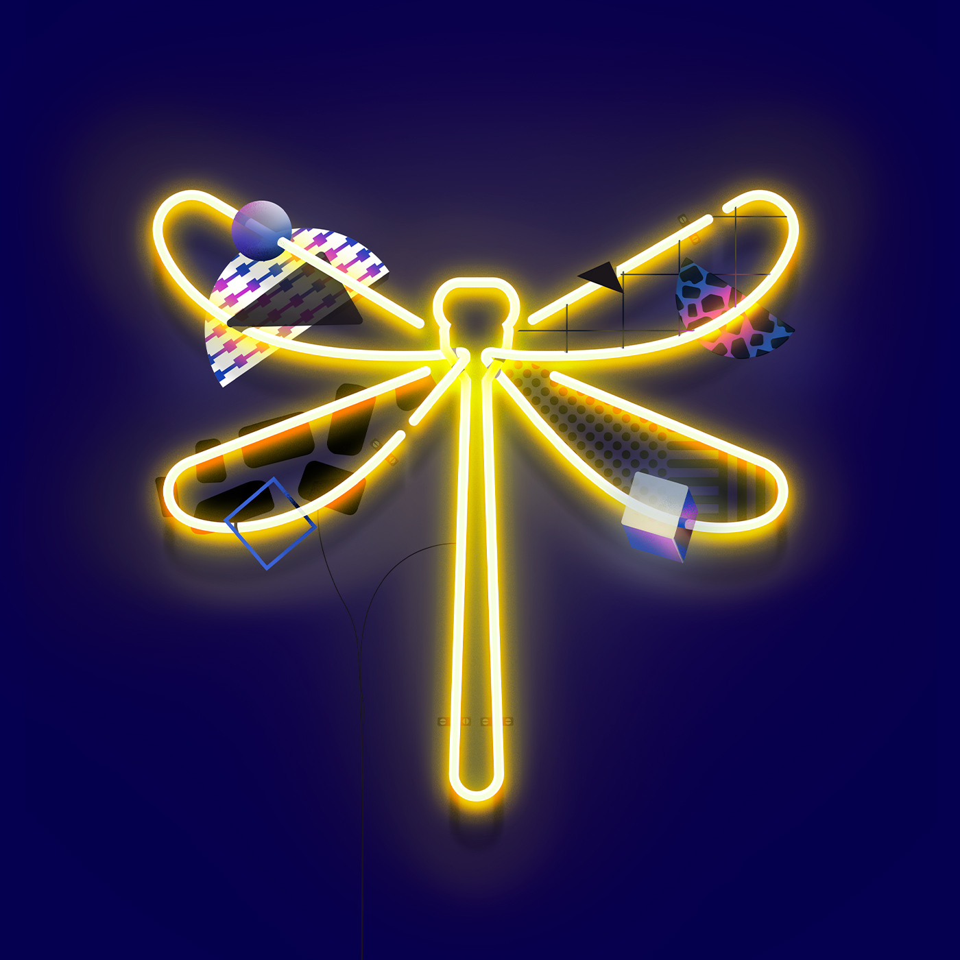 MQ Libelle Illustration BG 1x1 Birgit Palma